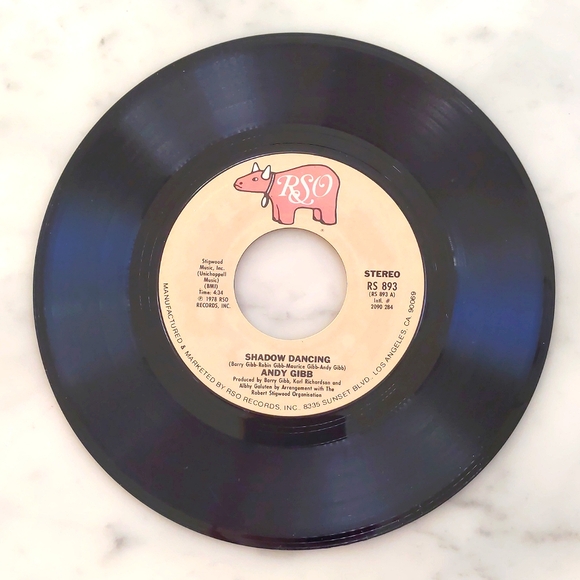 Vintage 1977 Andy Gibb: Let It Be Me and Shadow Dancing. - Picture 2 of 2
